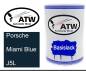 Preview: Porsche, Miami Blue, J5L: 500ml Lackdose, von ATW Autoteile West.